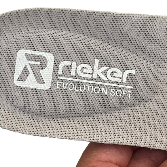 Rieker White and Green Leaf Pattern Sneakers size 38(7-7.5 USA) - Picture 10 of 16